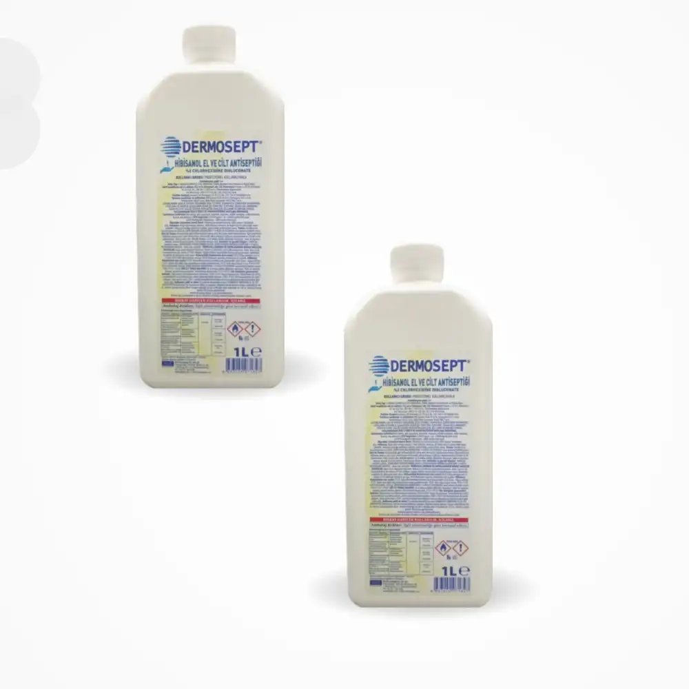 Dermosept Hibisanol Solüsyon Klorheksidin (CHLORHEXİDİNE %2) 1 LT - 2 Adet