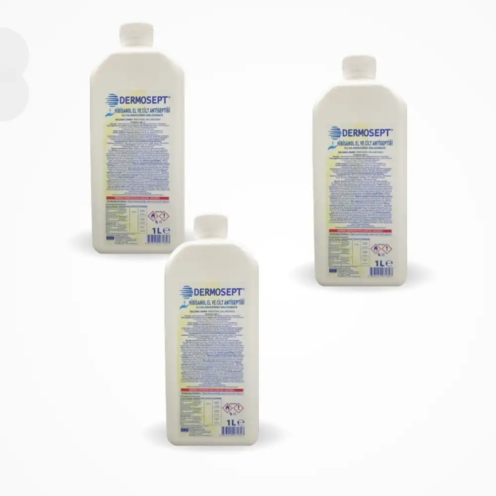 Dermosept Hibisanol Solüsyon Klorheksidin (CHLORHEXİDİNE %2) 1 LT - 3 Adet
