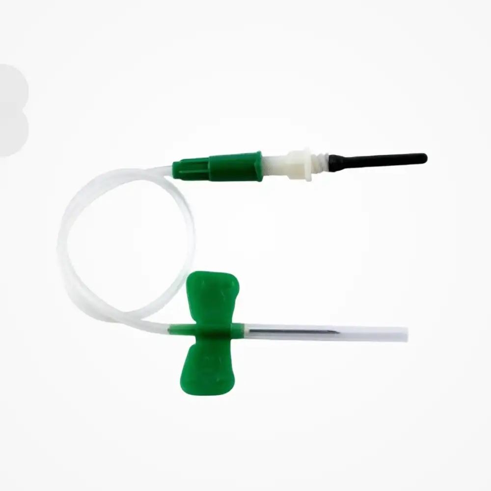 Ayset Kelebek Seti Vakumlu Yeşil (Kan Alma Seti) - 50 Adet