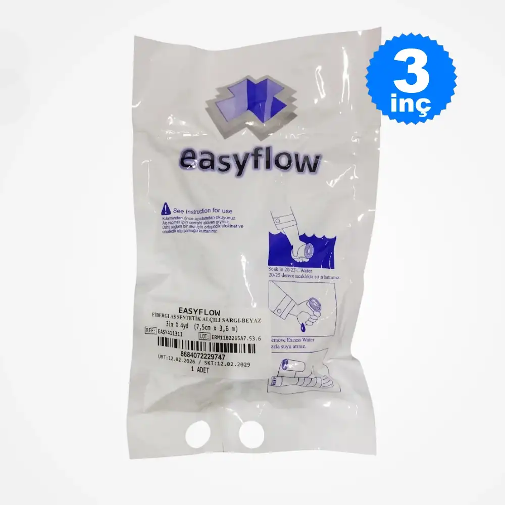 Easyflow Sentetik (Amerikan) Alçı (3inç) 7,5cm x 3.6m - 1 Adet