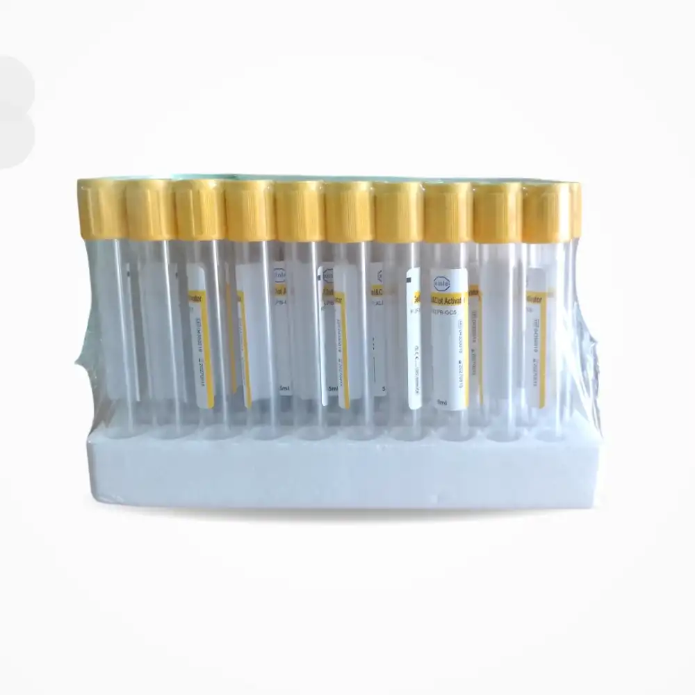 Xinle Vakumlu Jelli Boş Tüp 5 ML (Sarı Kapak) 100lü Paket