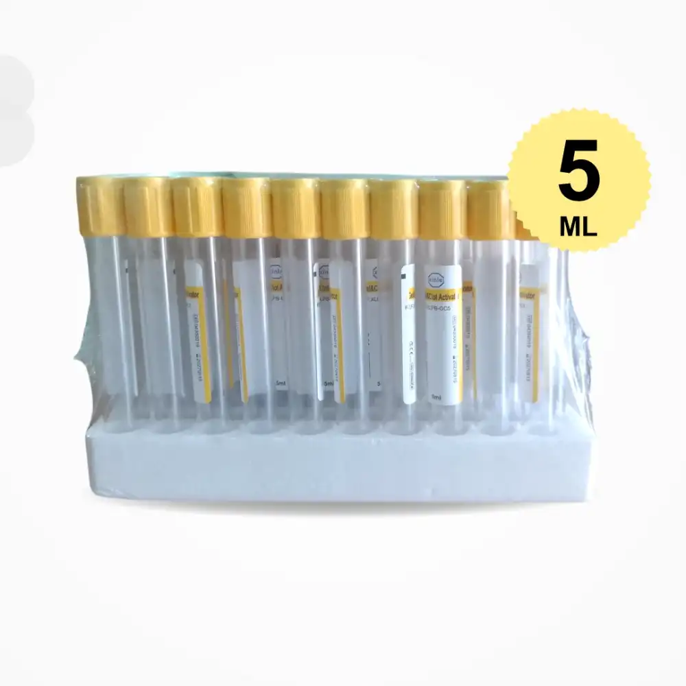 Xinle Vakumlu Jelli Boş Tüp 5 ML (Sarı Kapak) 100lü Paket
