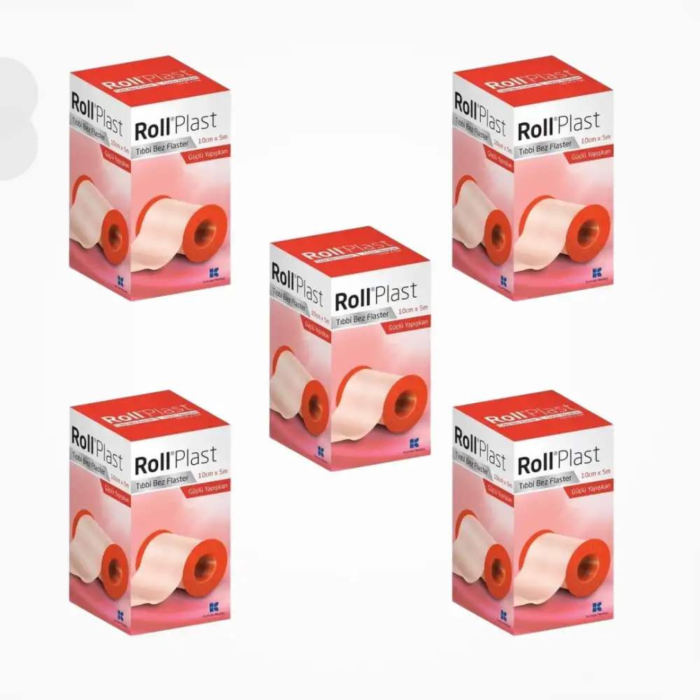 Roll Plast Tıbbi Bez Flaster 10cm x 5m - 5 Adet