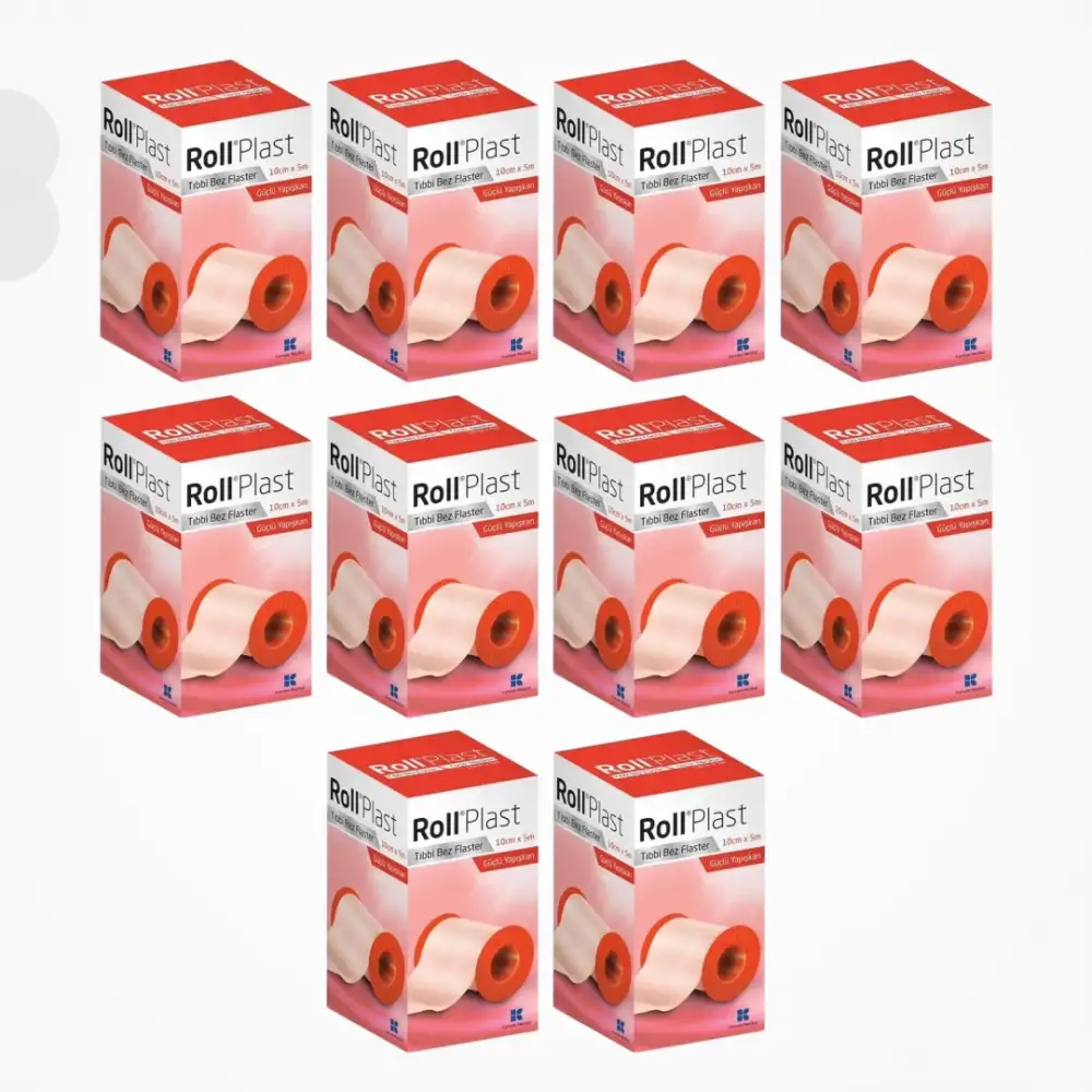 Roll Plast Tıbbi Bez Flaster 10cm x 5m - 10 Adet