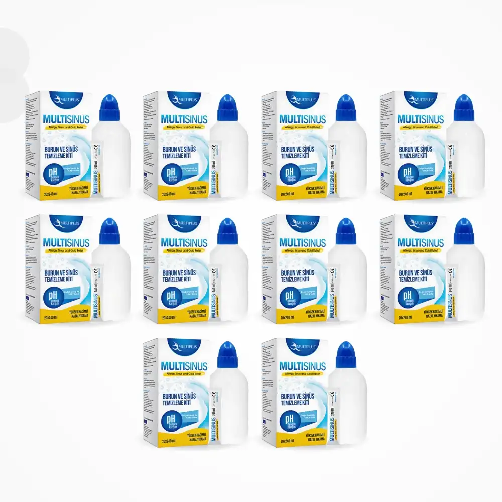 Multiplus Sinüs Rinse Burun ve Sinüs Temizleme Kiti - 10 Adet