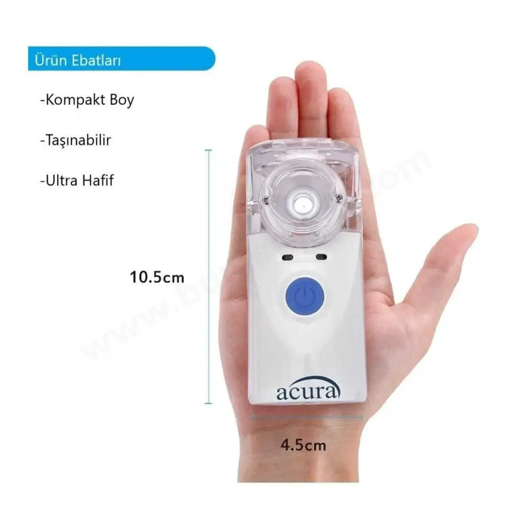 Acura Taşınabilir Mesh Nebulizatör Çok Hafif Süper Sessiz AC-4020