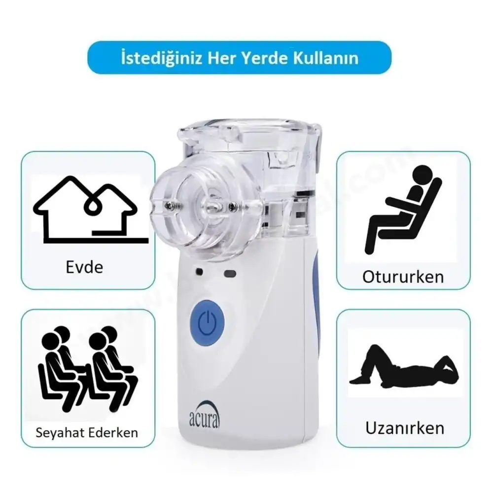 Acura Taşınabilir Mesh Nebulizatör Çok Hafif Süper Sessiz AC-4020