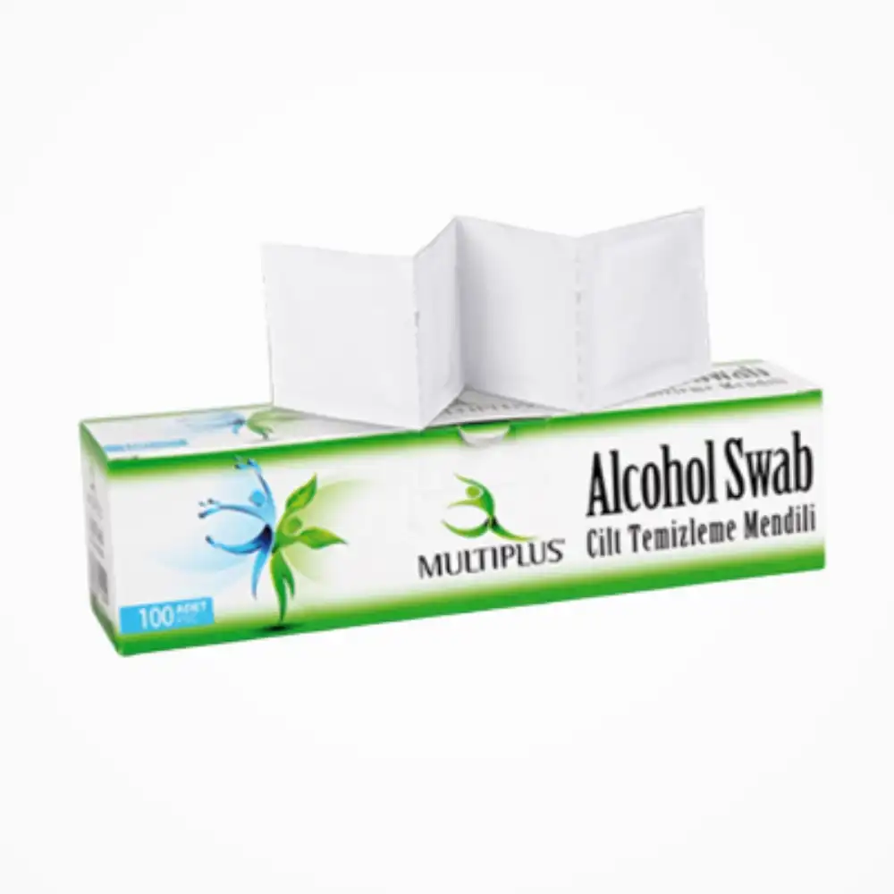 Alkollü Swab Cilt Dezenfektan ve Temizleme Mendili - 100lü Mendil