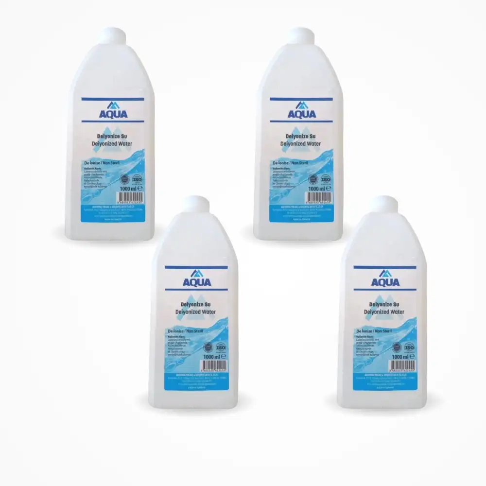 Aqua Deiyonize Su (Distile Su) 1 LT - 4 Adet