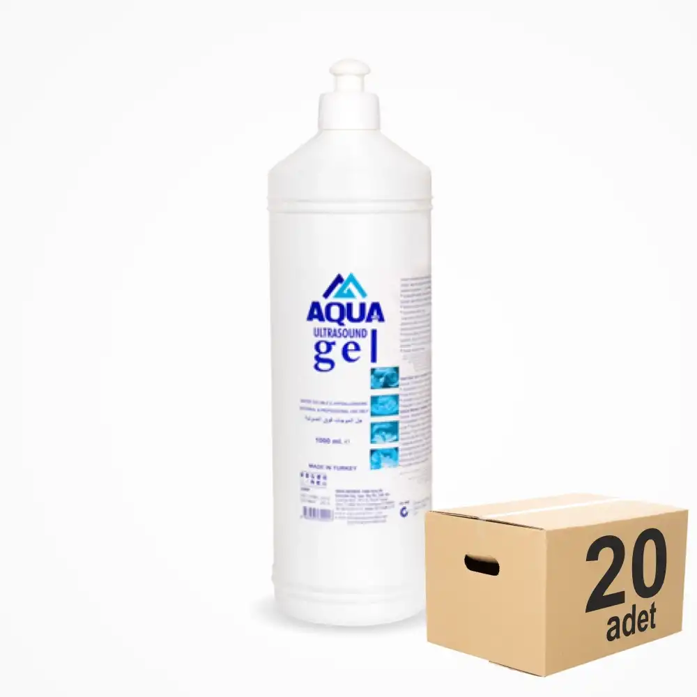 Aqua Ultrason Jeli (EKG Jeli) 1 Litre - 20 Adet (1 koli)