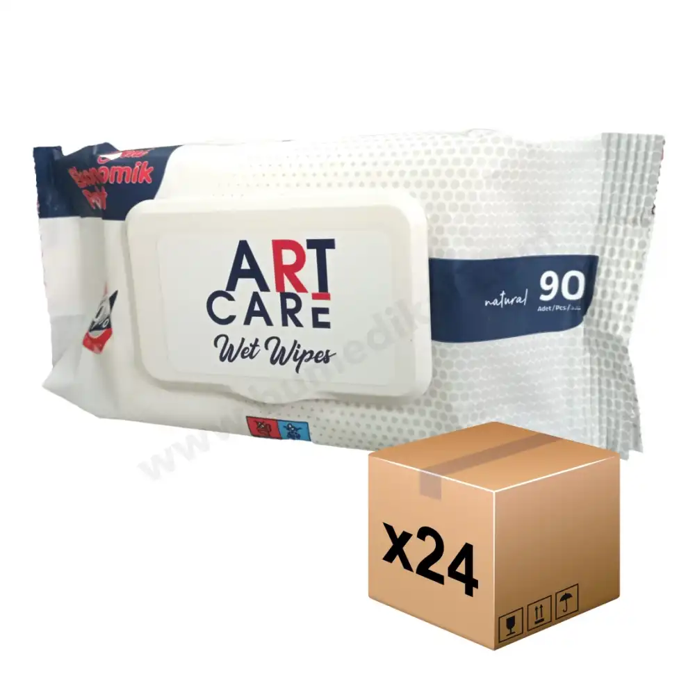 Artcare Islak Mendil 90 Yaprak - 24 Paket - 1 Koli