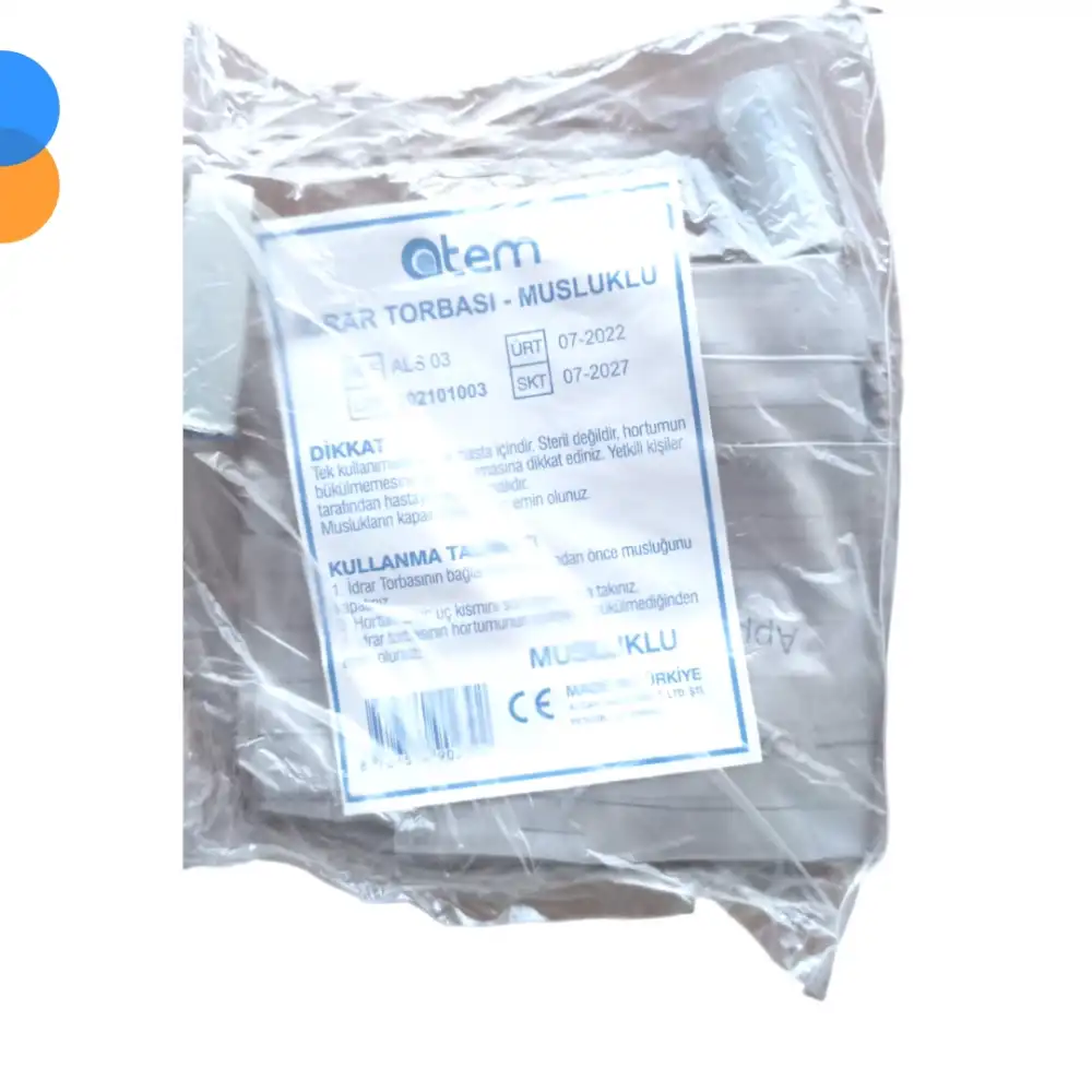 Atem İdrar Torbası (Düz Musluk) - 1 Adet