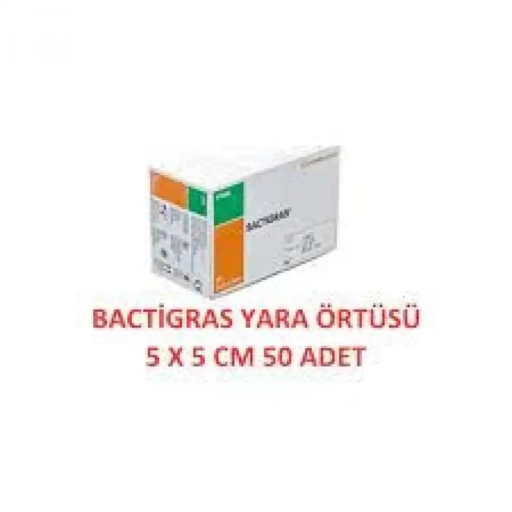 Bactigras 5x5 cm Tül Yara Yanık Bakım Örtüsü 50 adet