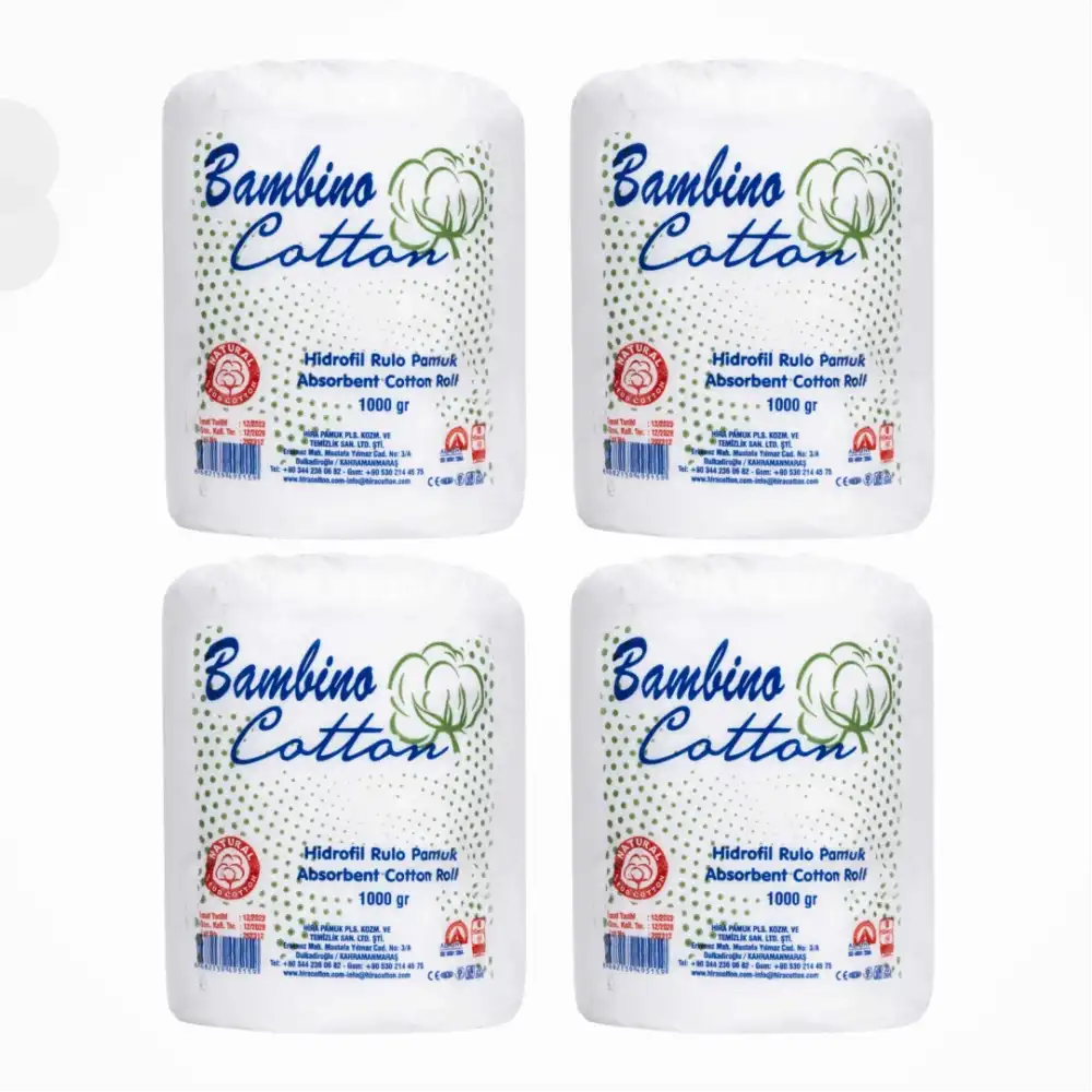 Bambino Hidrofil Rulo Pamuk 1 KG - 4 Adet