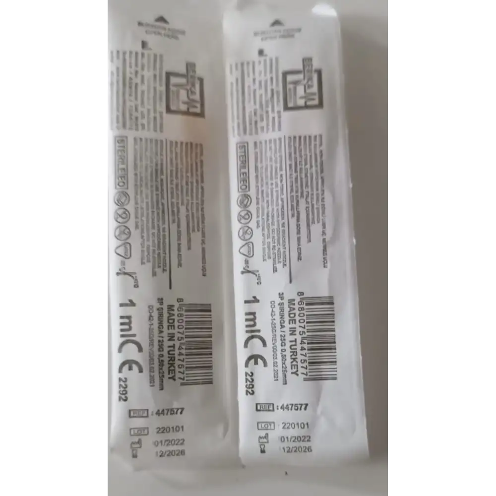 Berika Aşı Enjektörü 1mL - 100 adet