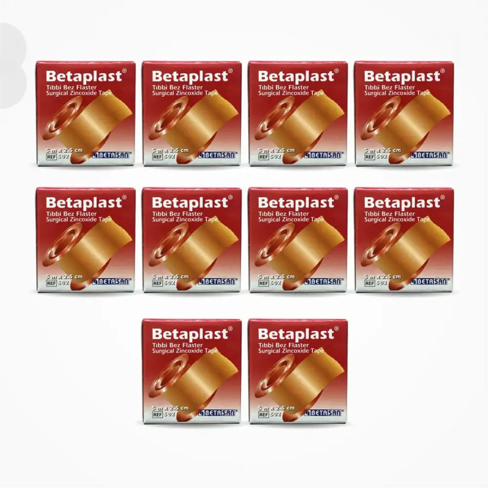 BetaPlast Tıbbi Bez Flaster 2,5cm x 5m - 10 Adet