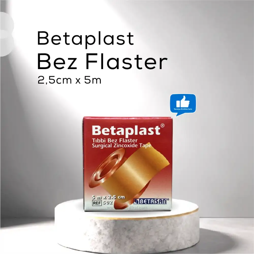 BetaPlast Tıbbi Bez Flaster 2,5cm x 5m - 4 Adet