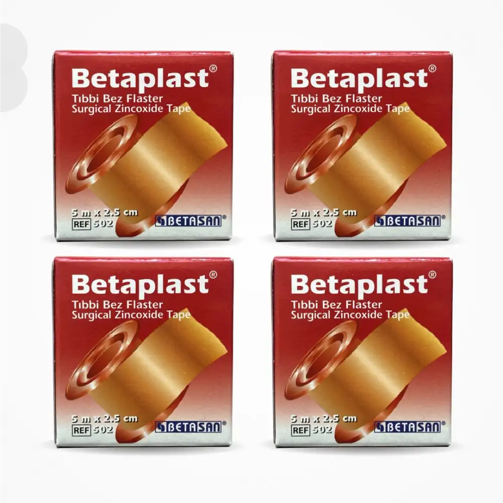BetaPlast Tıbbi Bez Flaster 2,5cm x 5m - 4 Adet