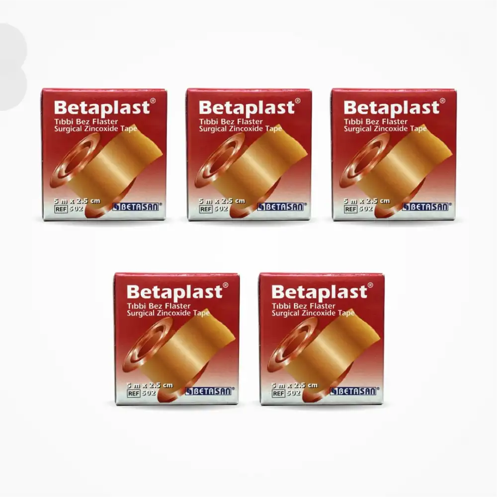 BetaPlast Tıbbi Bez Flaster 2,5cm x 5m - 5 Adet
