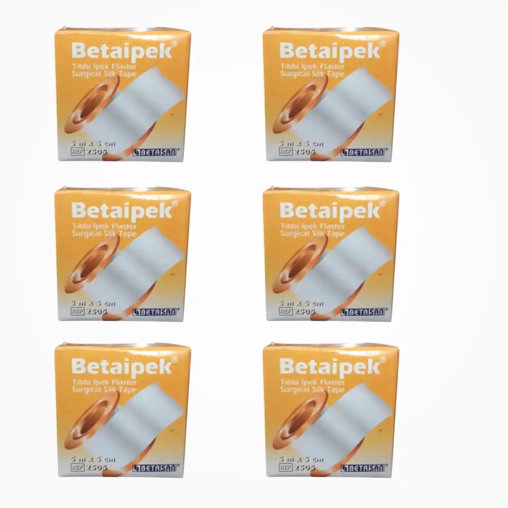 Betasan İpek Flaster 5cm x 5m - 6 Adet