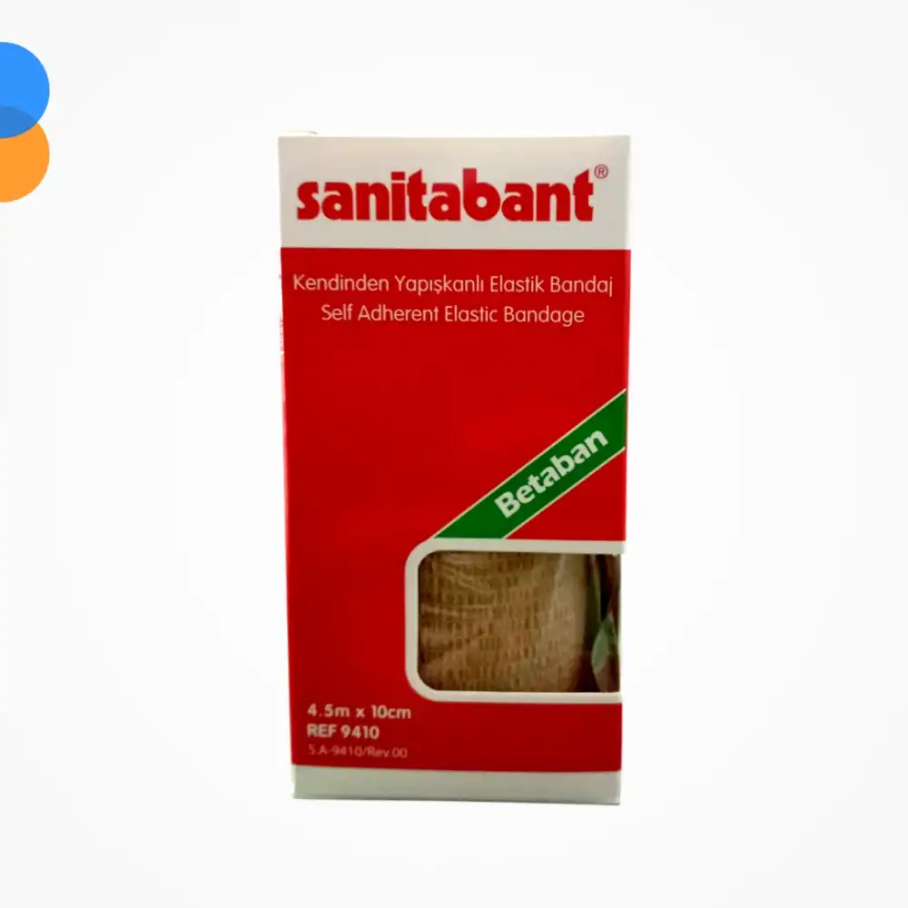 Betasan Sanitabant Coban Bandaj 10 cm x 4,5m (Kendinden Yapışkanlı - Kutulu)