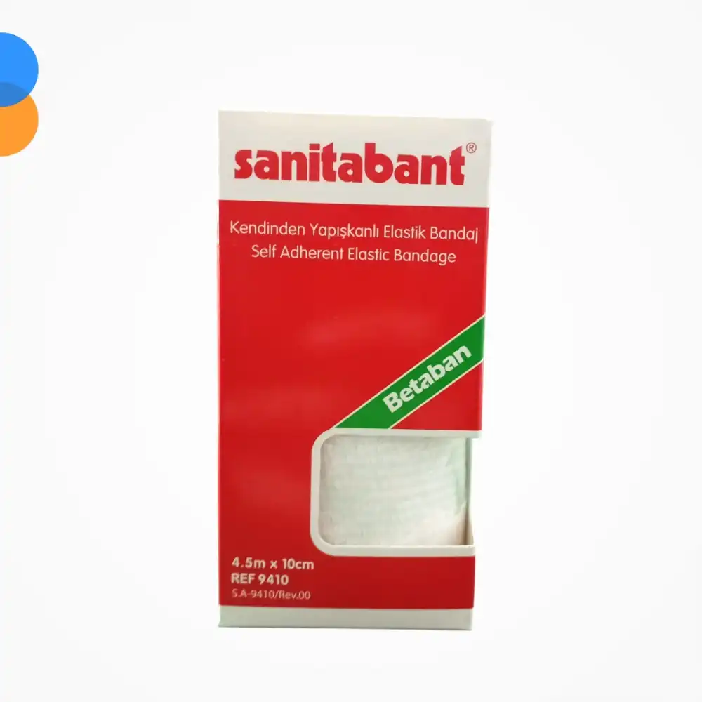 Betasan Sanitabant Coban Bandaj 10 cm x 4,5m (Kendinden Yapışkanlı - Kutulu)