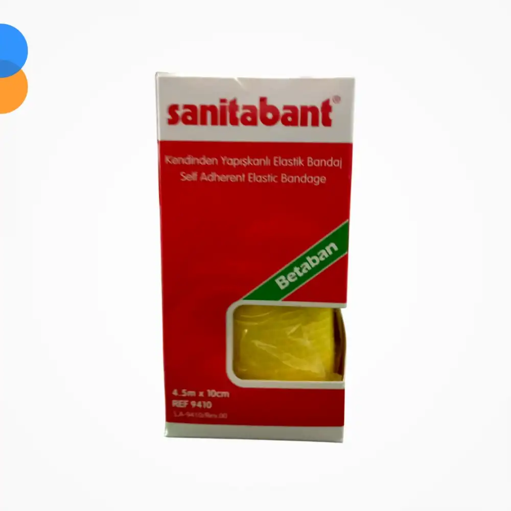 Betasan Sanitabant Coban Bandaj 10 cm x 4,5m (Kendinden Yapışkanlı - Kutulu)