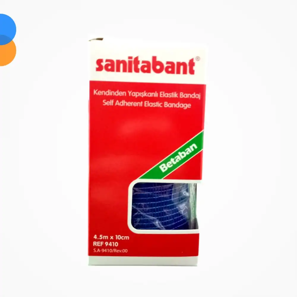 Betasan Sanitabant Coban Bandaj 10 cm x 4,5m (Kendinden Yapışkanlı - Kutulu)