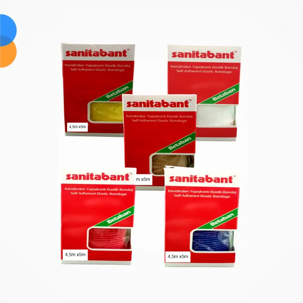 Betasan Sanitabant Coban Bandaj 5 cm x 4,5m (Kendinden Yapışkanlı - Kutulu)