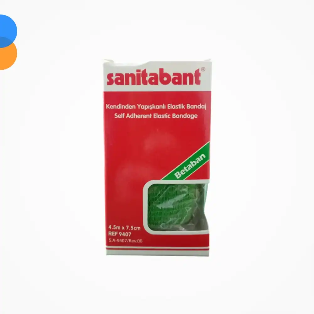 Betasan Sanitabant Coban Bandaj 7,5 cm x 4,5m (Kendinden Yapışkanlı - Kutulu)