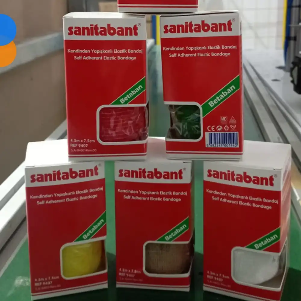 Betasan Sanitabant Coban Bandaj 7,5 cm x 4,5m (Kendinden Yapışkanlı - Kutulu)