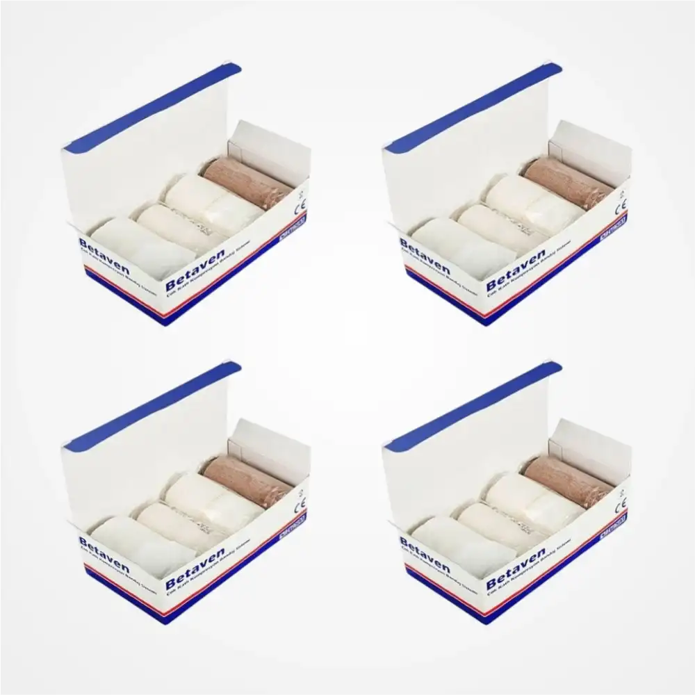 Betaven Dörtlü Çok Katlı Kompresyon Bandaj Sistemi - 4 Paket