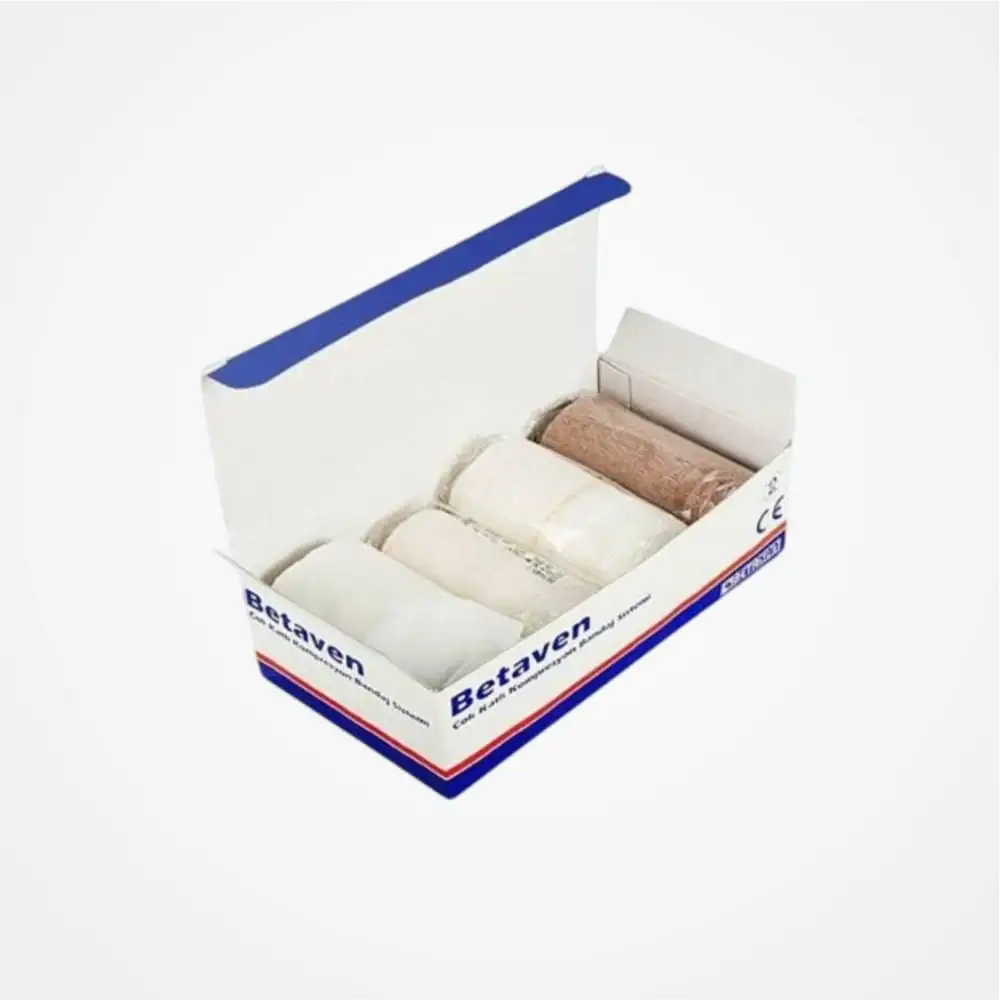 Betaven Dörtlü Çok Katlı Kompresyon Bandaj Sistemi - 2 Paket