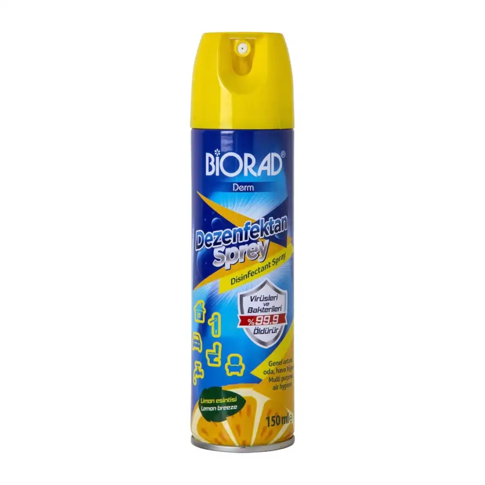 Biorad Parfümlü Dezenfektan Sprey Limon Kokulu 150ml