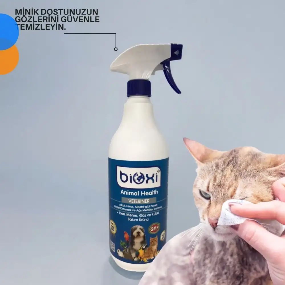 Bioxi Animal Health Sprey 1 LT – Deri, Meme, Göz ve Kulak Bakım Ürünü