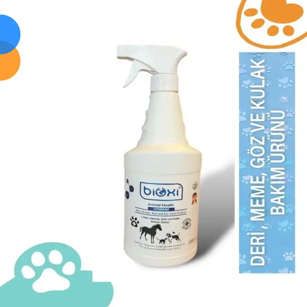 Bioxi Animal Health Sprey 1 LT – Deri, Meme, Göz ve Kulak Bakım Ürünü