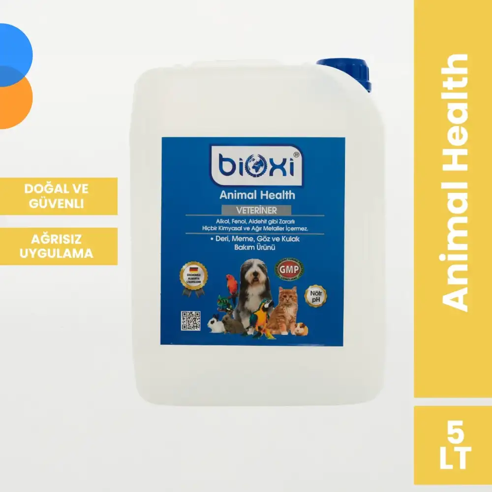 Bioxi Animal Health Sprey 5 LT Deri, Meme, Göz ve Kulak Bakım Ürünü