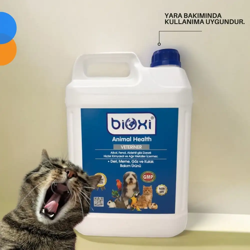 Bioxi Animal Health Sprey 5 LT Deri, Meme, Göz ve Kulak Bakım Ürünü