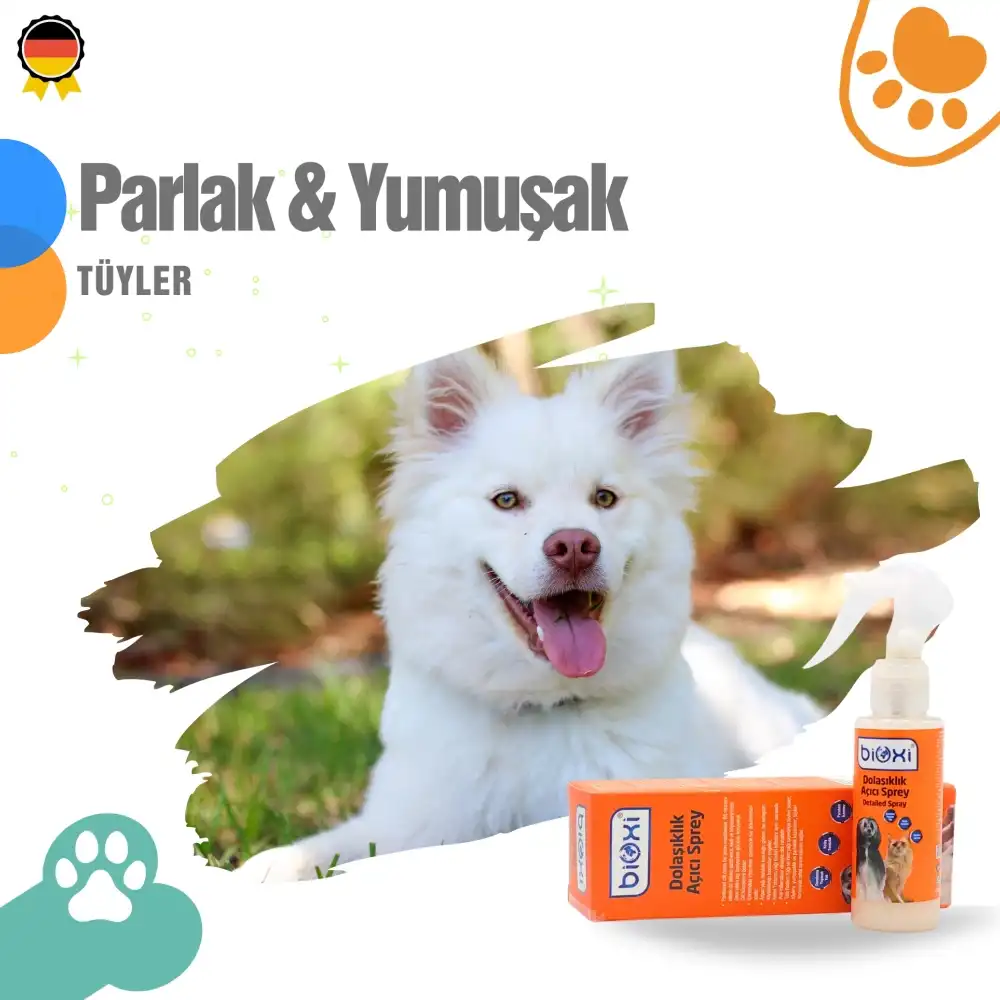 Bioxi Dolaşıklık Açıcı Sprey 100 ML | Kedi ve Köpek Tüy Bakım Ürünü