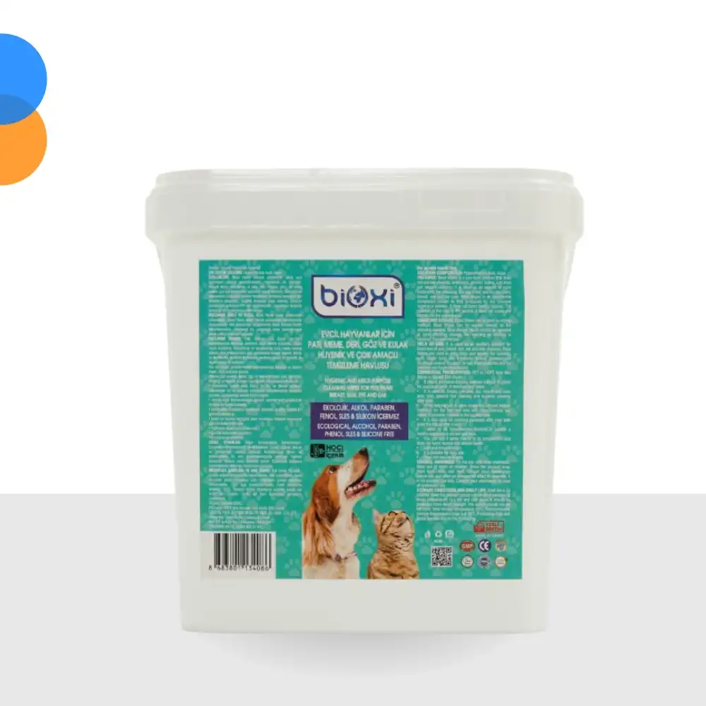 Bioxi Evcil Hayvanlar İçin Hijyenik ve Çok Amaçlı Temizleme Kova Mendil