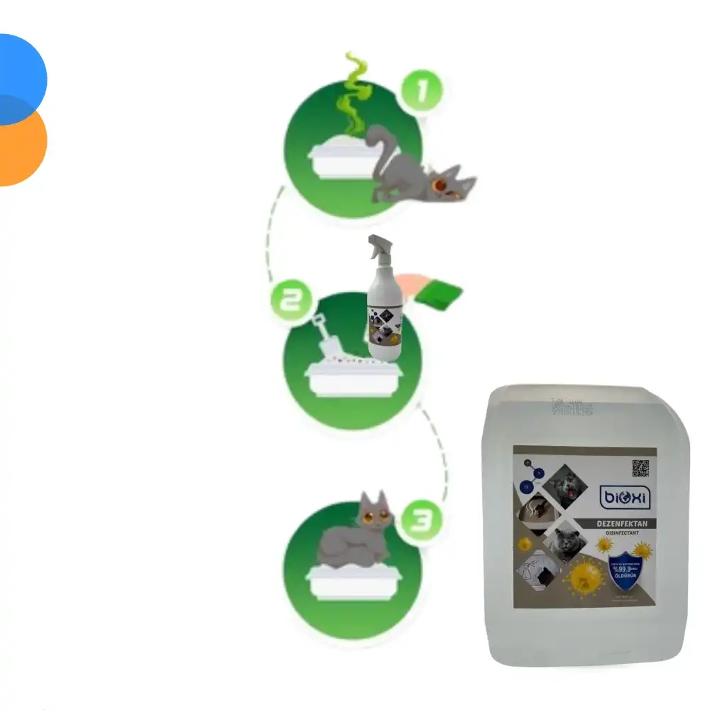 Bioxi Evcil Hayvanlar için Koku Giderici Dezenfektan Parfümsüz 5 LT