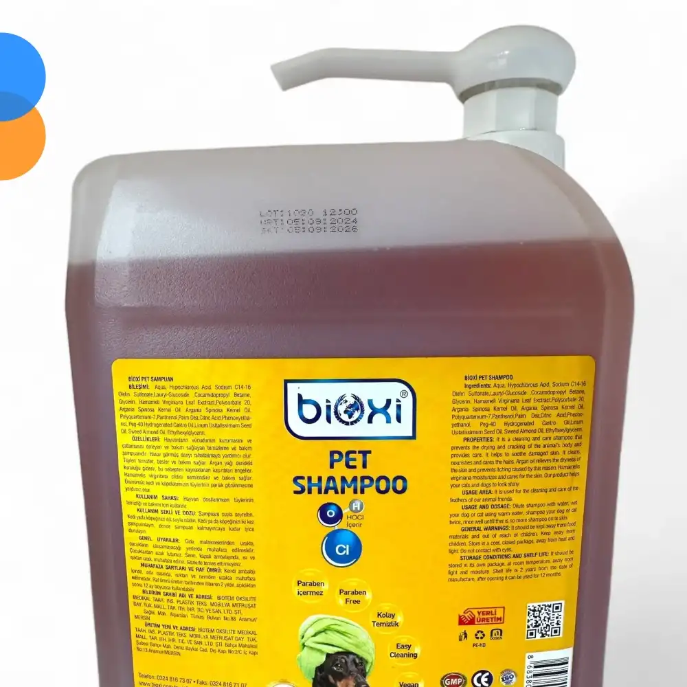 Bioxi Kedi & Köpek Şampuanı 5 LT
