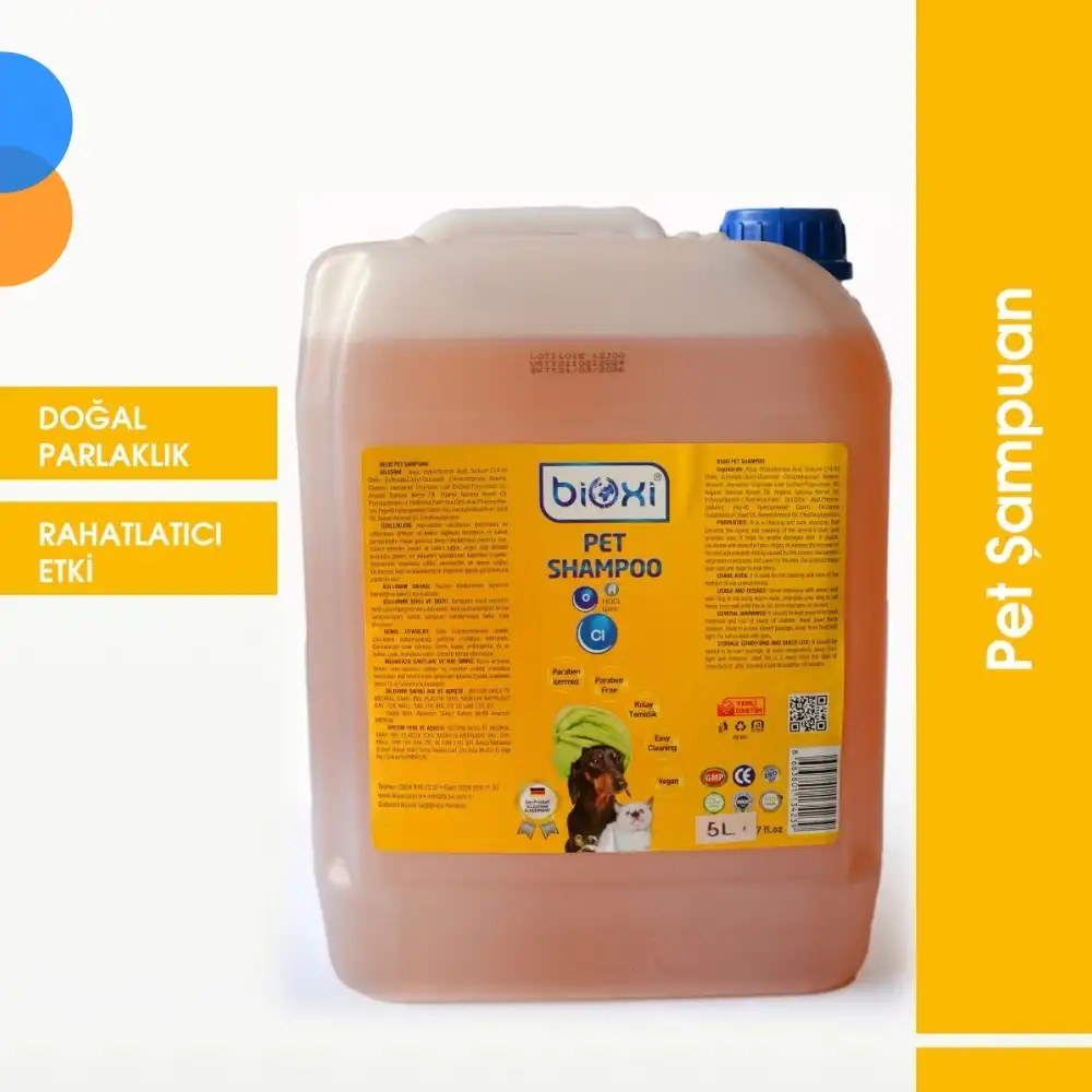 Bioxi Kedi & Köpek Şampuanı 5 LT