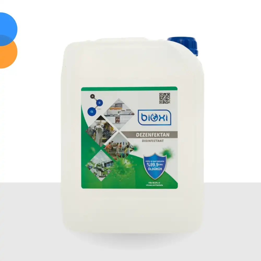Bioxi Ortam & Yer Dezenfektanı 5 LT | Alkolsüz ve Güçlü Hipokloröz Asit