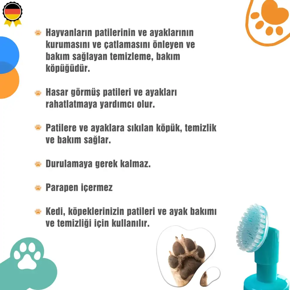 Bioxi Pati Temizleme Köpüğü 150 ML | Ucu Fırçalı Köpük Pompalı