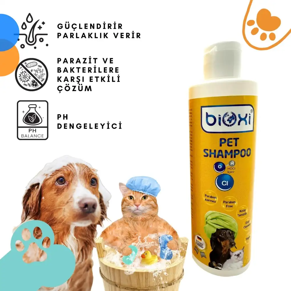 Bioxi Vegan Kedi ve Köpek Şampuanı 200 ml