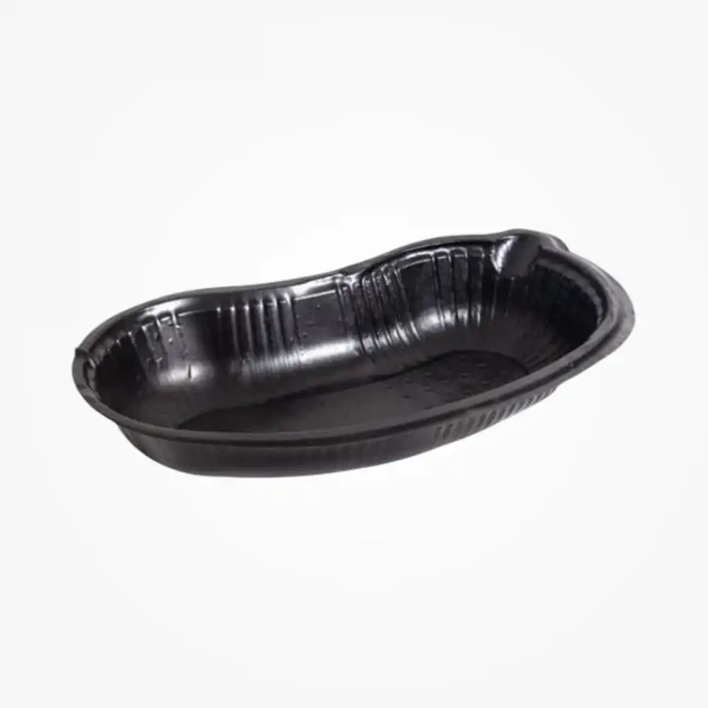 Böbrek Küveti Plastik - Siyah 100lü Paket