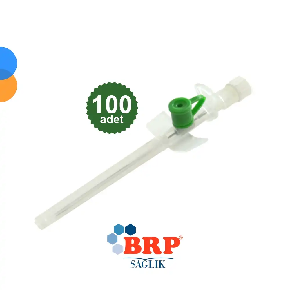 BRP Branül (İntraket) Yeşil 18G - 100 lü Kutu