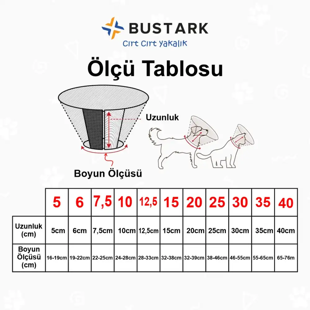 Bustark Cırt Cırtllı Elizabeth Yakalık (Dikişli) - 7,5cm