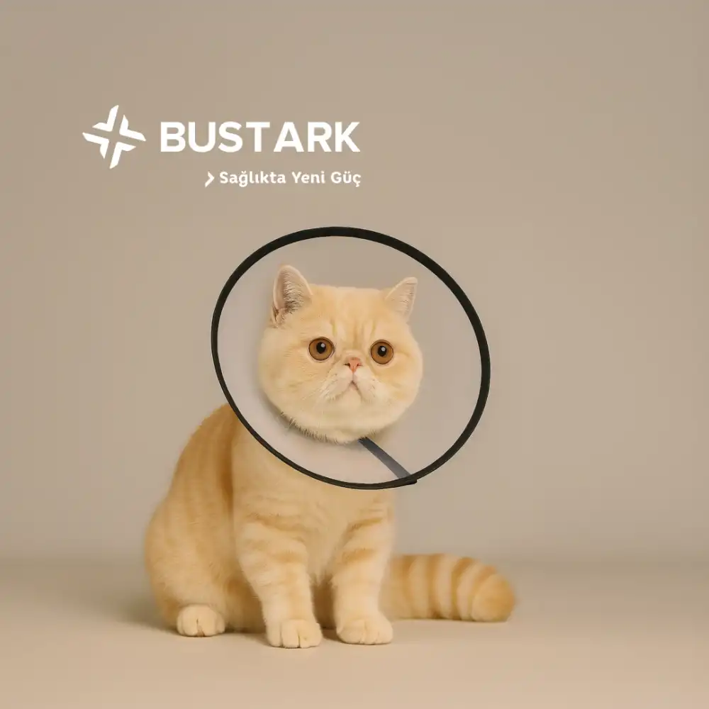 Bustark Kedi Köpek Elizabeth Kauçuk Dikişli Yakalık 12,5cm